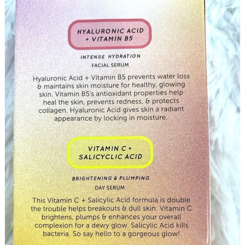 Provence Beauty Natural Vegan Glow Brighter Serum Treatment System Hyaluronic